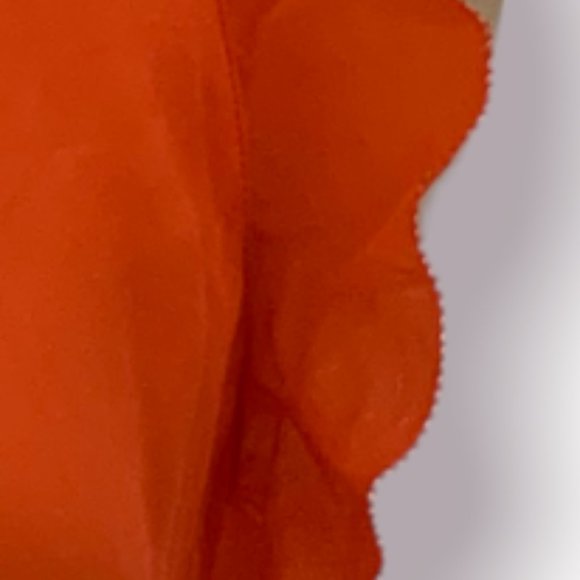 Joe Fresh orange silk top, size S/P - Picture 4 of 4